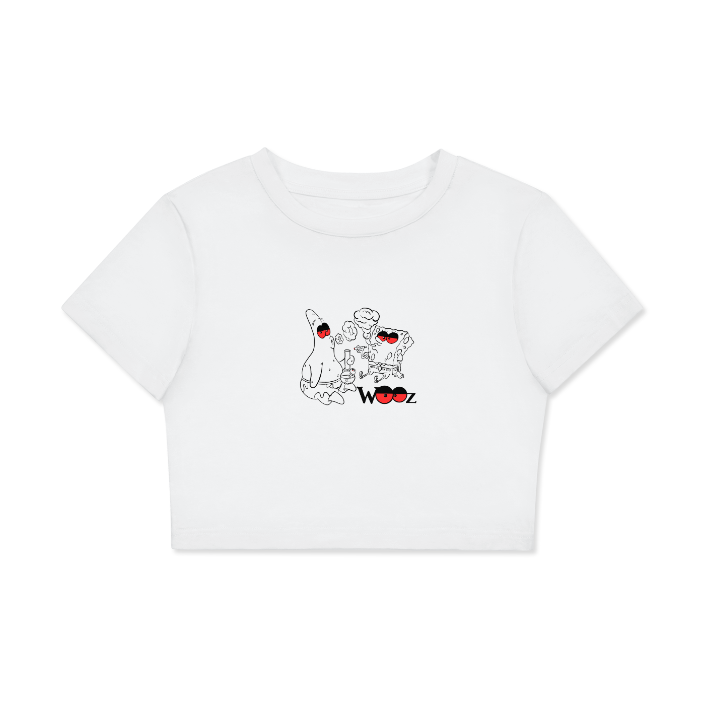 Women's Fitted Crop Tee | Bodycon T-Shirt
