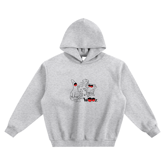 Fleeced Boxy Hoodie Cloud Club Member